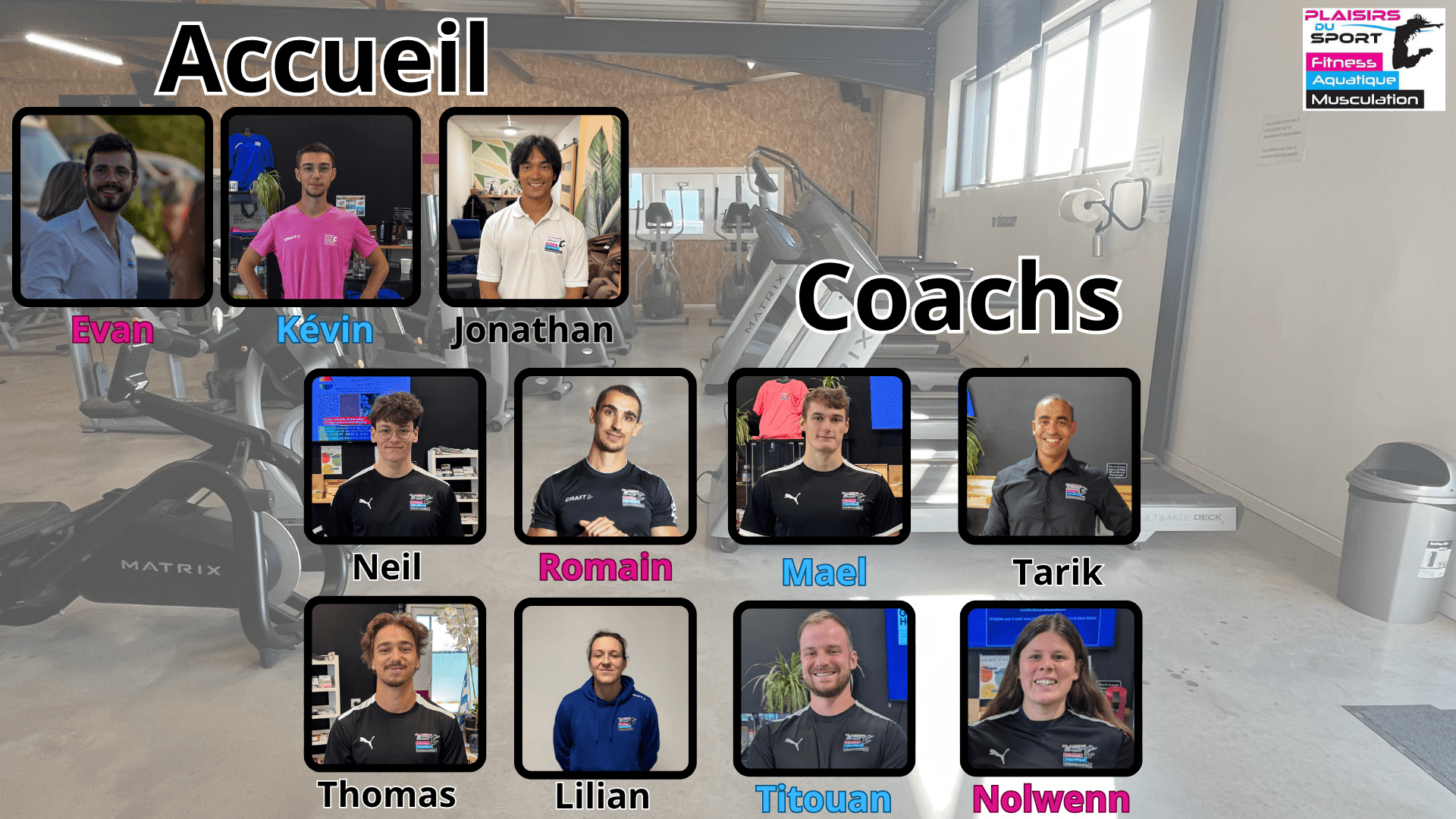 equipe plaisirs du sport